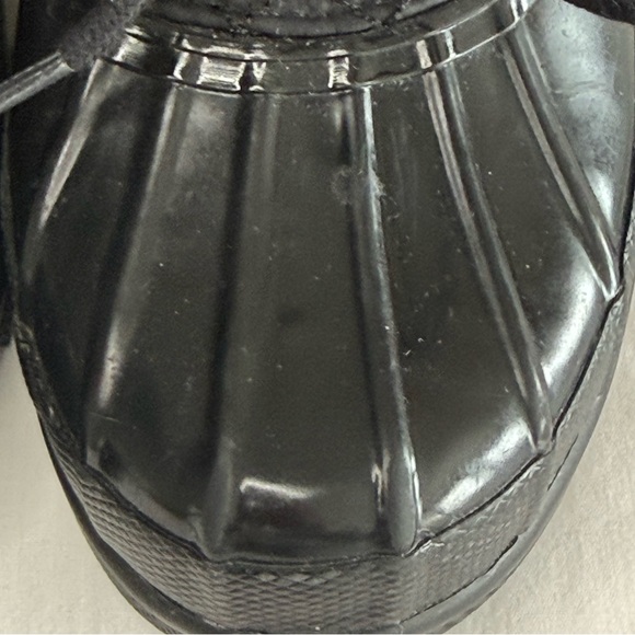 EUC Sperry Waterproof Rubber Quilted Fleece Loafers-Black-Women’s Size 6 - Picture 7 of 10